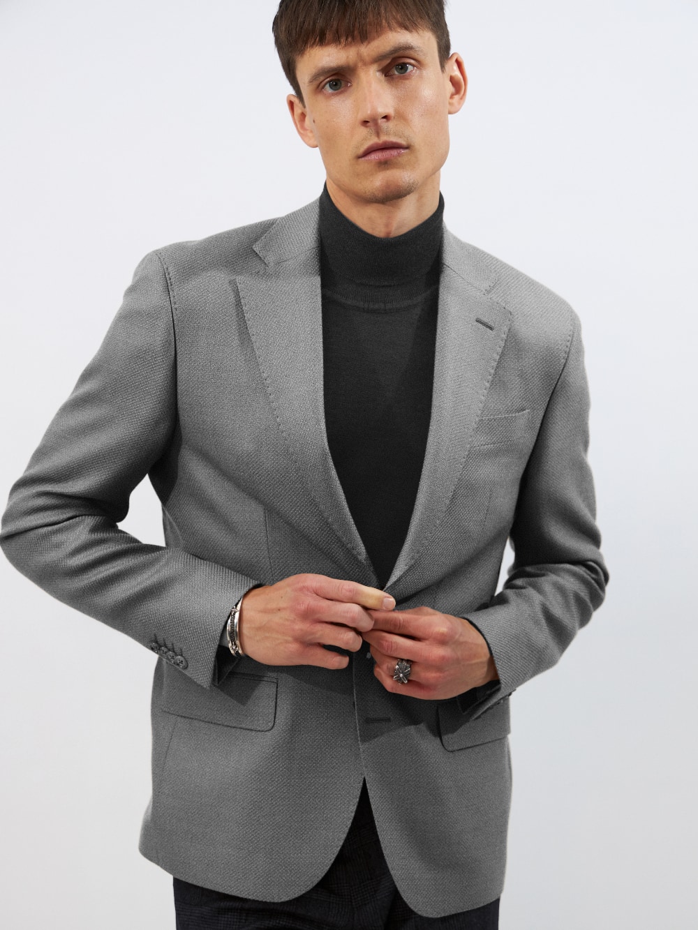 Sand Copenhagen - Panama Pre Star Napoli Blazer - Grey