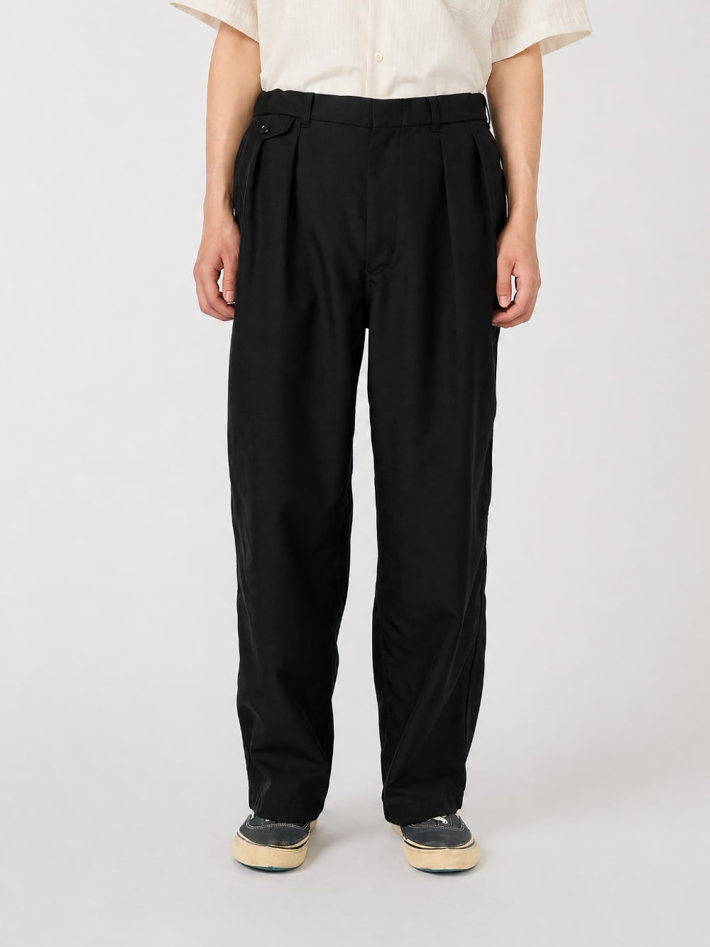 Polyester Twill Club Pants - Black