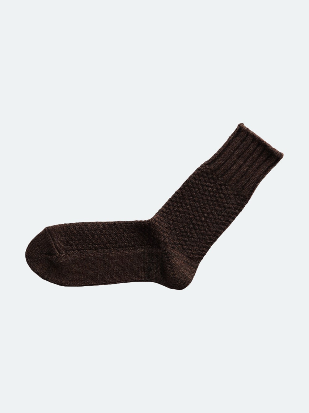 Nishiguchi Kutsushita - Wool Cotton Boot Socks - Mocha Brown
