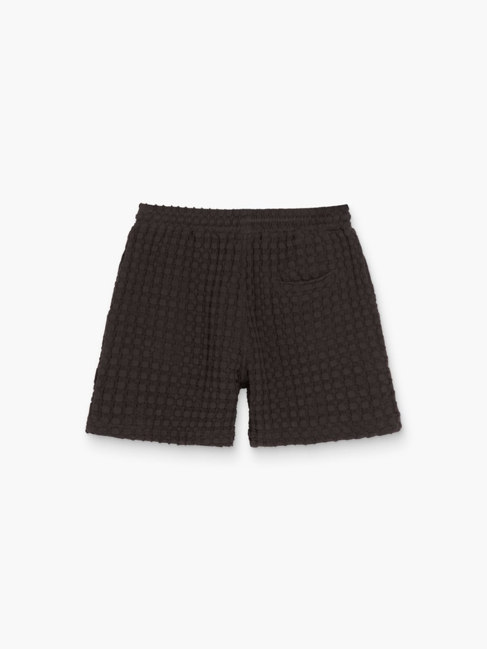 Porto Waffle Shorts in Nearly Black