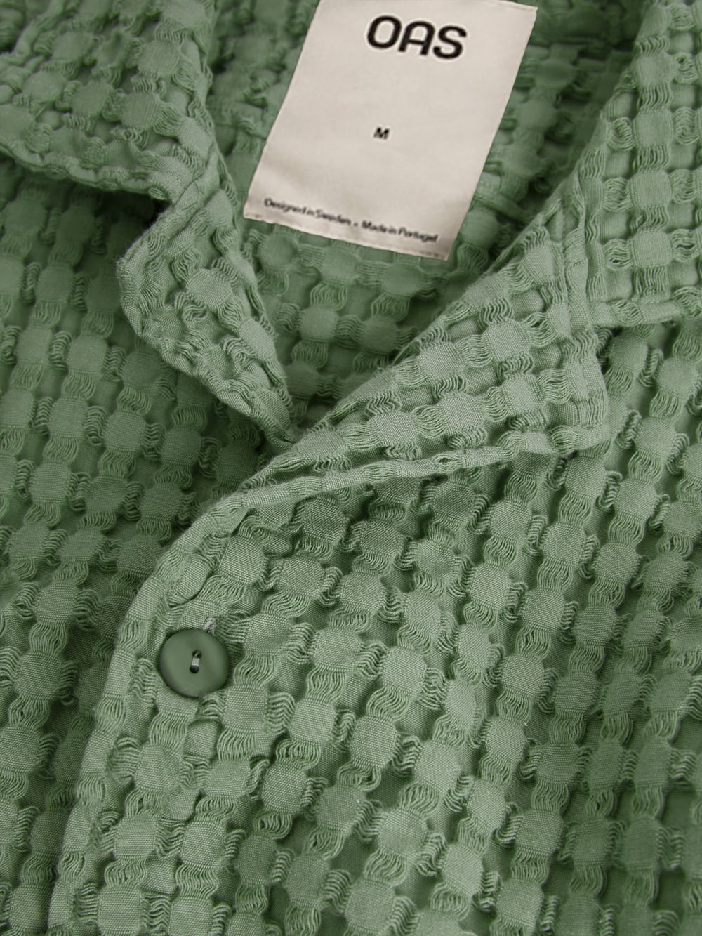 Cuba Waffle Shirt in Green