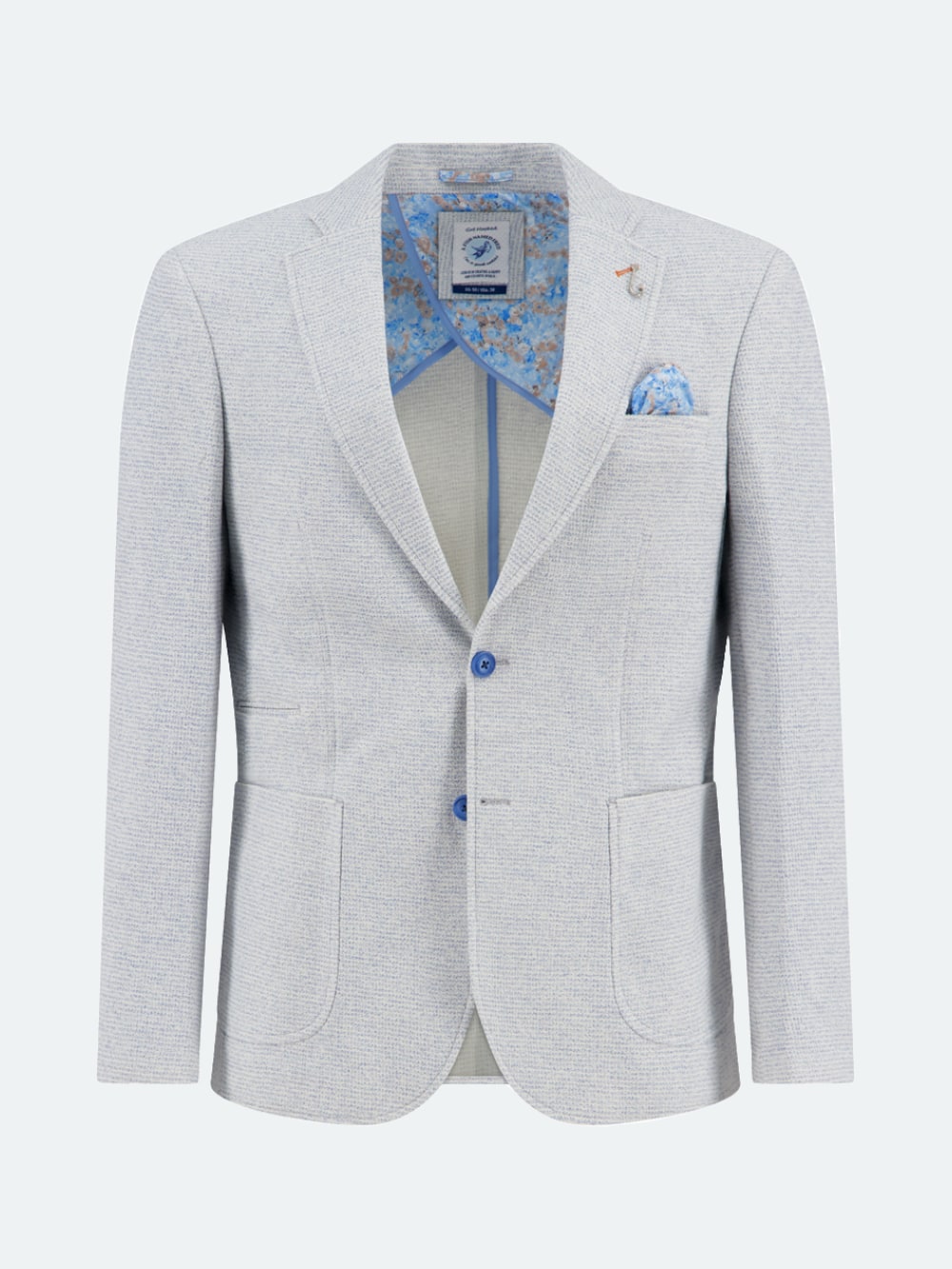 A Fish Named Fred - Boucle Blazer in Light Blue