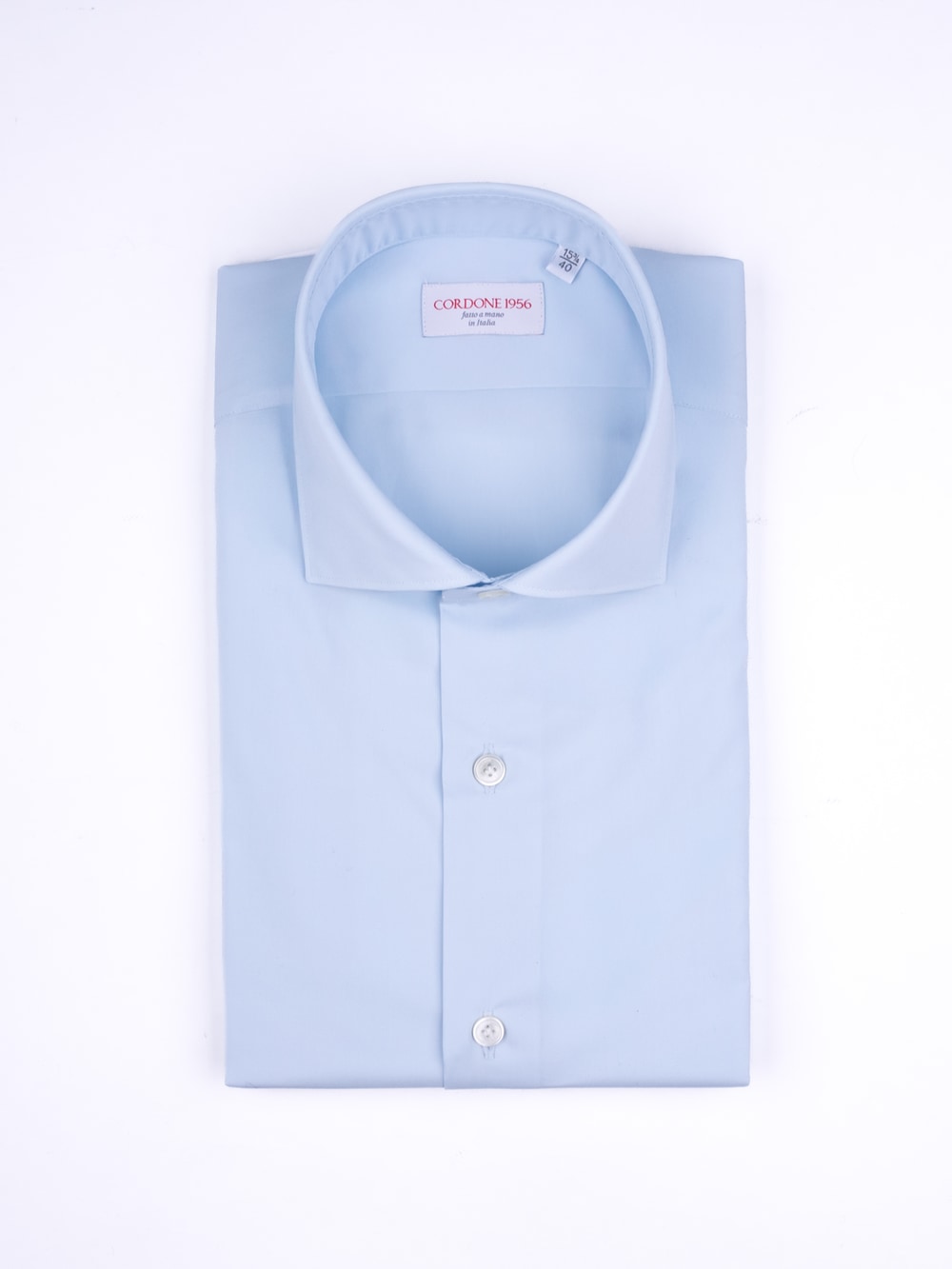 Cordone 1956 - Classic Slim Fit Shirt in Azure