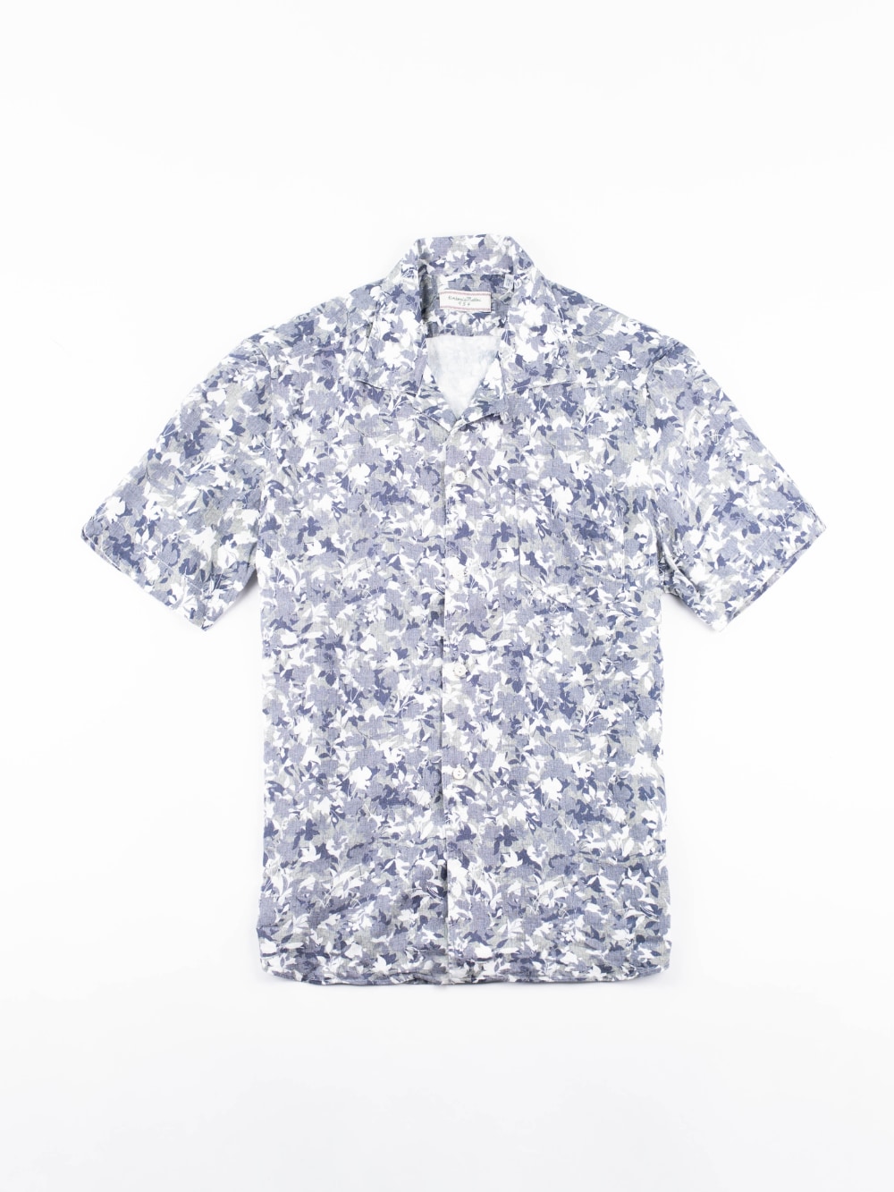 Tintoria Mattei 954 - Floral Print Resort Shirt in Blue