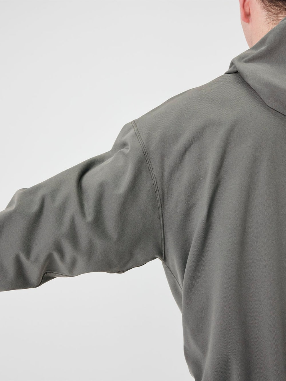 OOAL Polyester Pile Hoodie - Charcoal