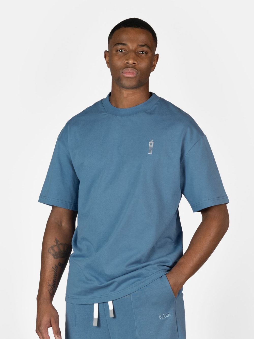 BALR. - The Wall Box Fit T Shirt - Coronet Blue