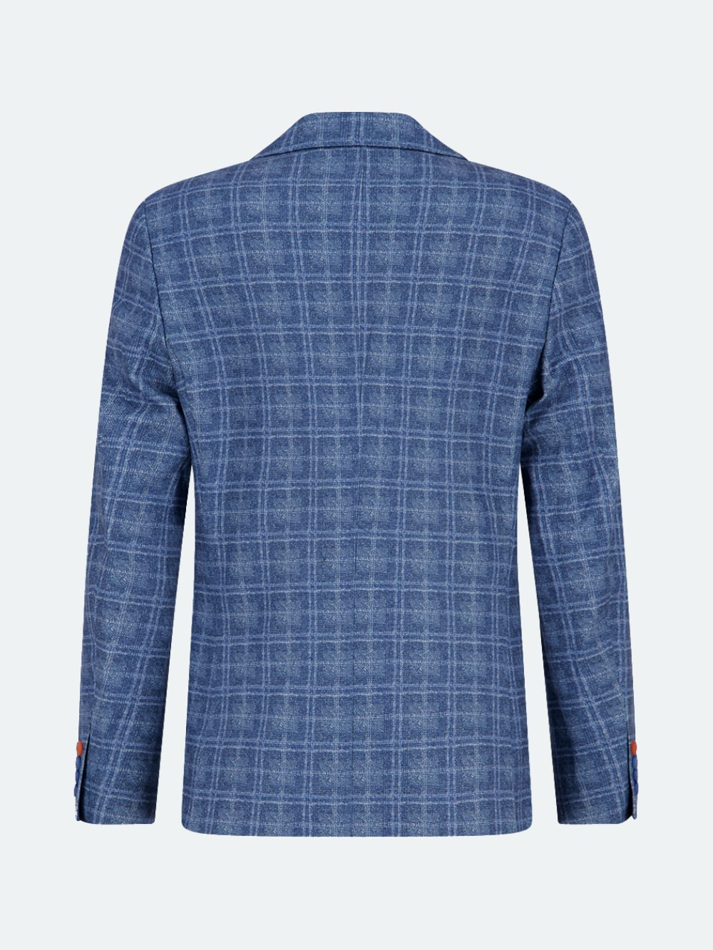 Travel Check Blazer in Night Sky Blue
