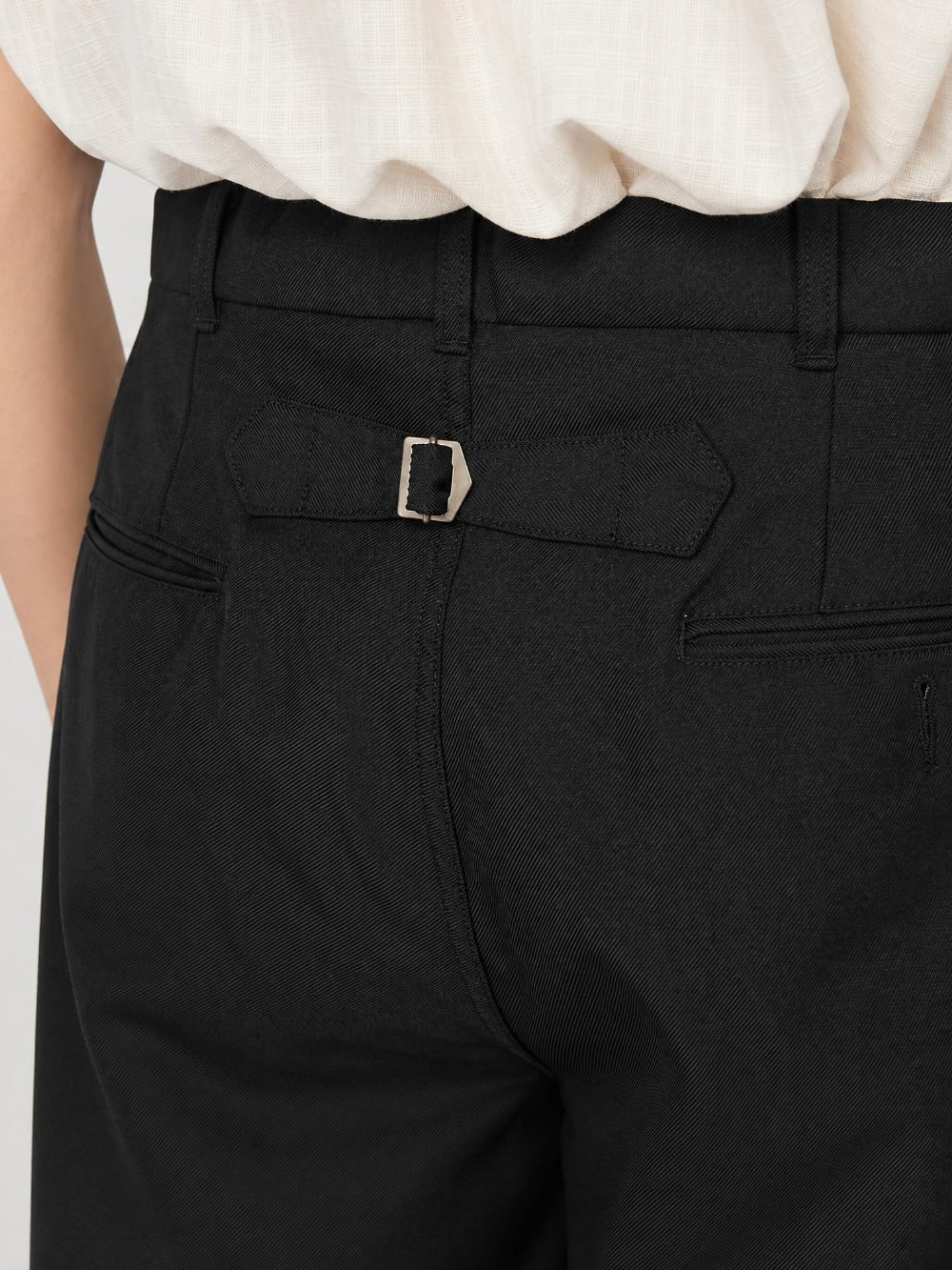 Polyester Twill Club Pants - Black