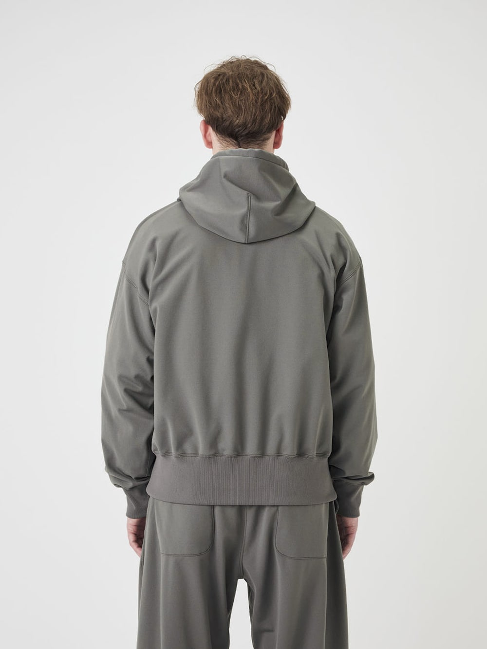 OOAL Polyester Pile Hoodie - Charcoal