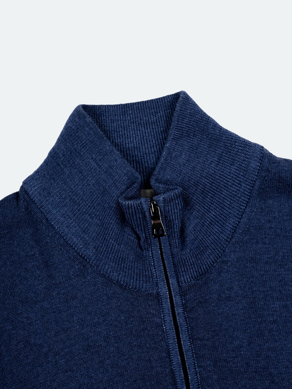 トップス ferrante / half zip wool knit sweater M Ferrante Quarter Zip Pullover Black Sweater Merino WoolMen's