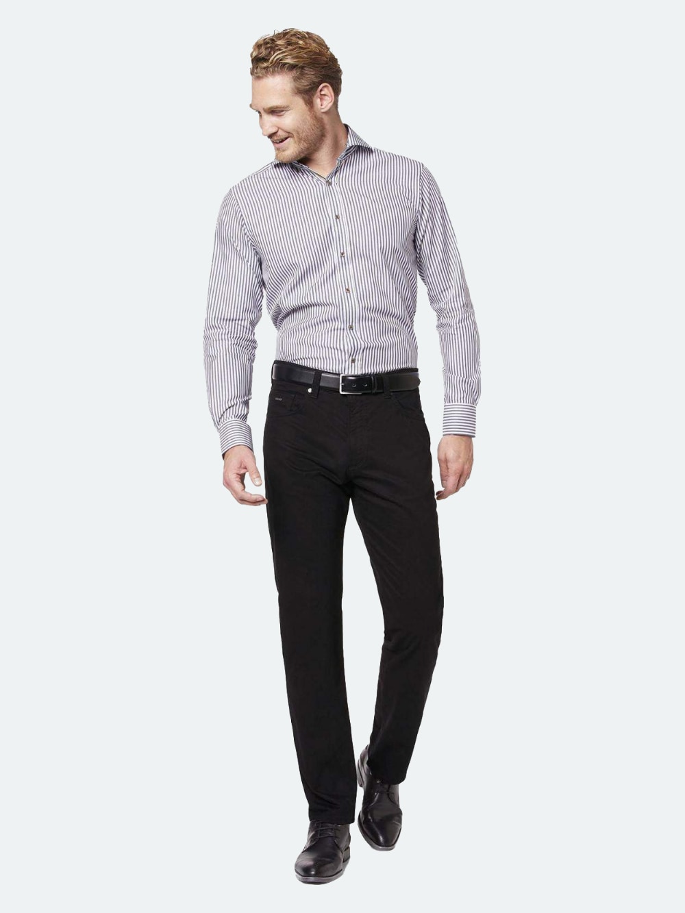 Bugatti - Constant Colour Five-Pocket Pants - Black