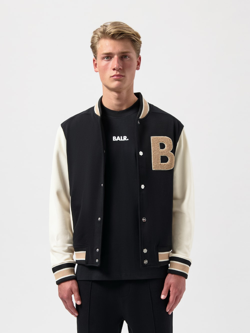 BALR. - Game Day Regular Fit Varsity Jacket - Jet Black