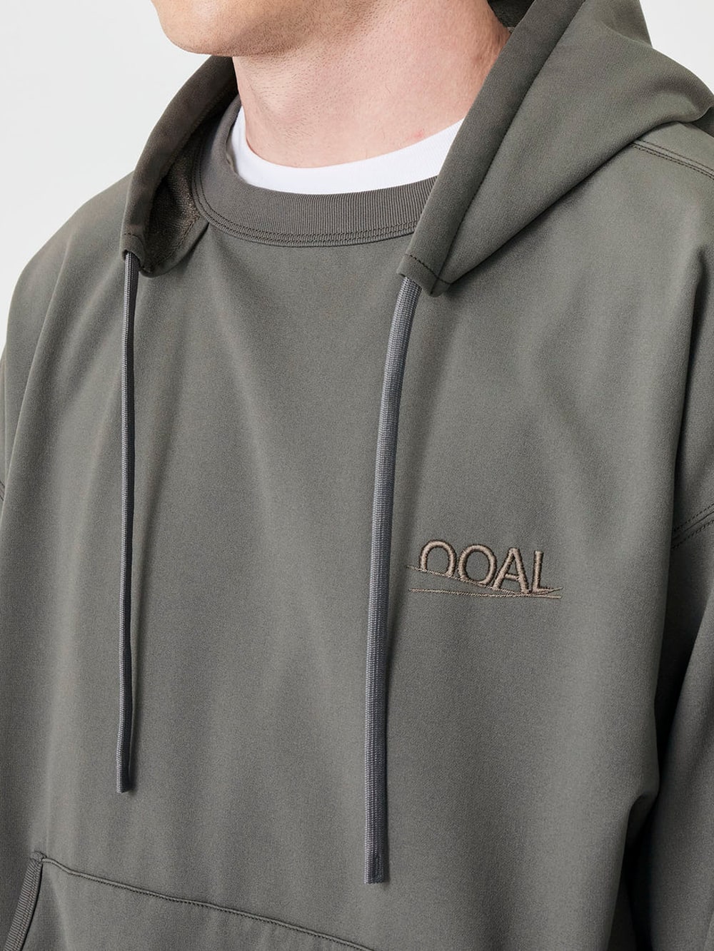 OOAL Polyester Pile Hoodie - Charcoal