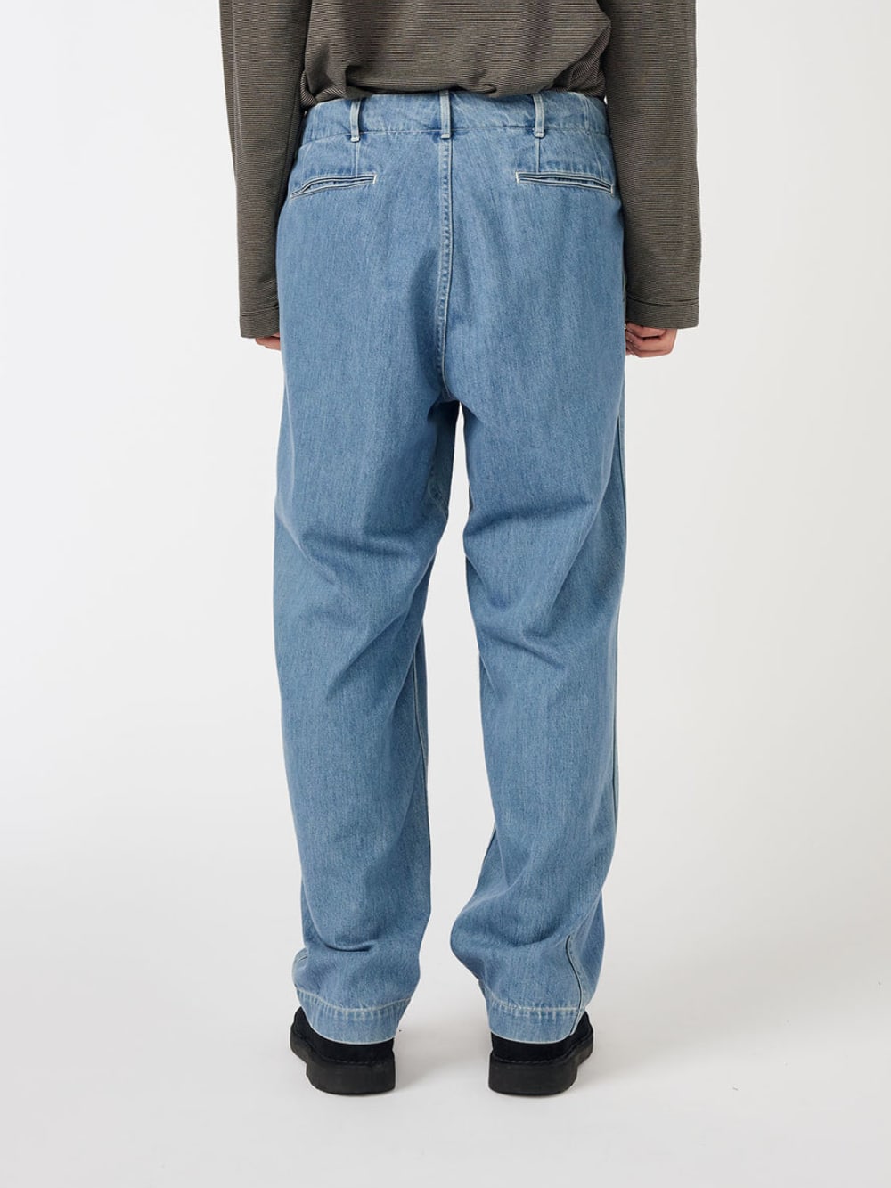 Wide Denim Pants - Light Indigo