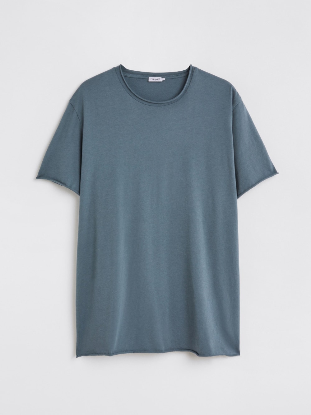 Filippa K - Roll Neck Tee - Dusty Blue