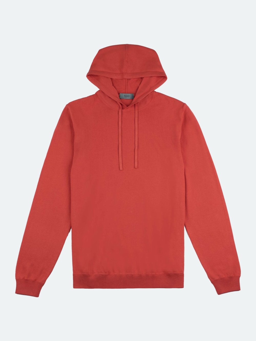 Ferrante - Garment Dyed Cotton Hoodie - Bright Red