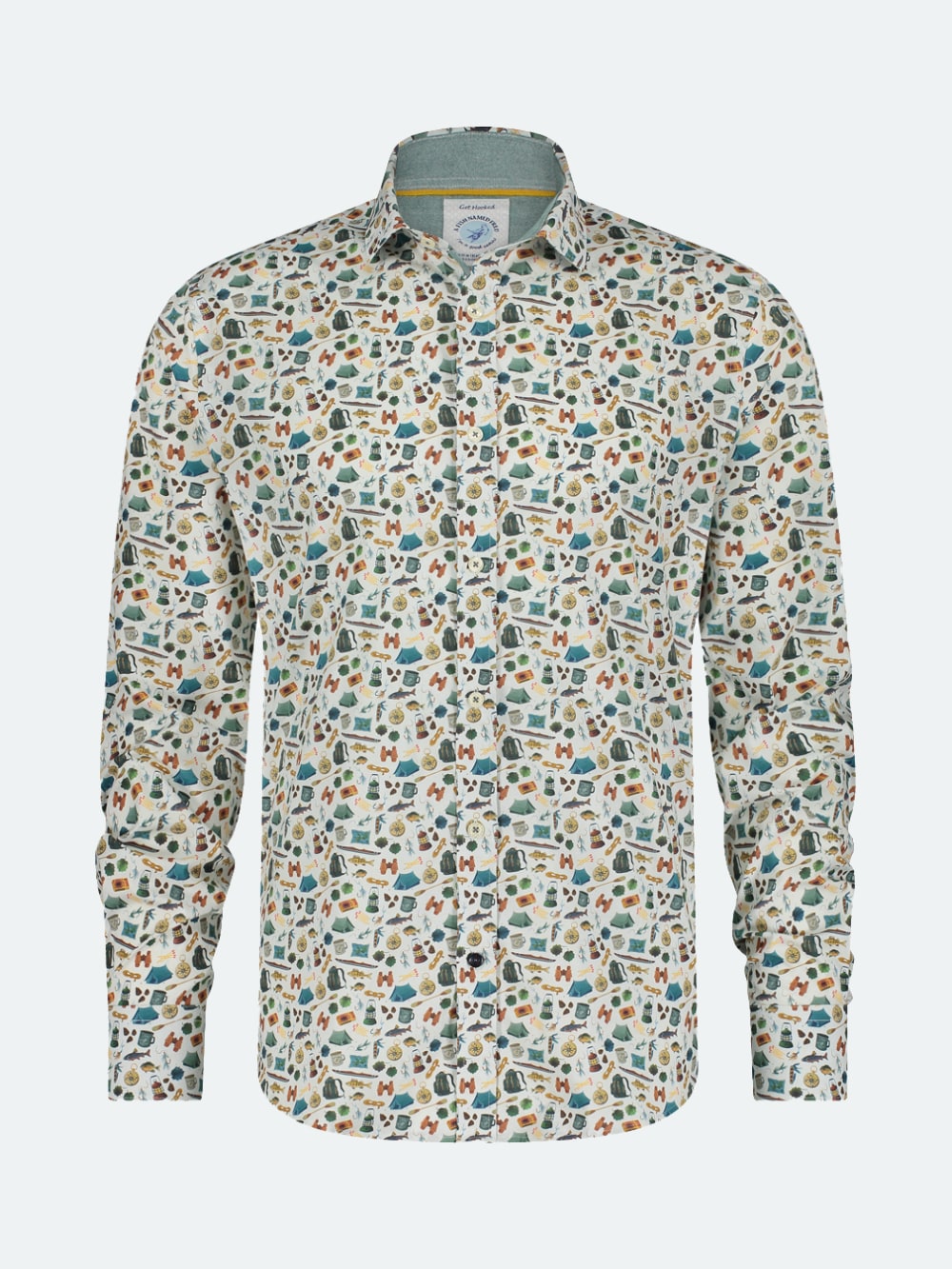 A Fish Named Fred - Camping Gear Shirt in Off-White