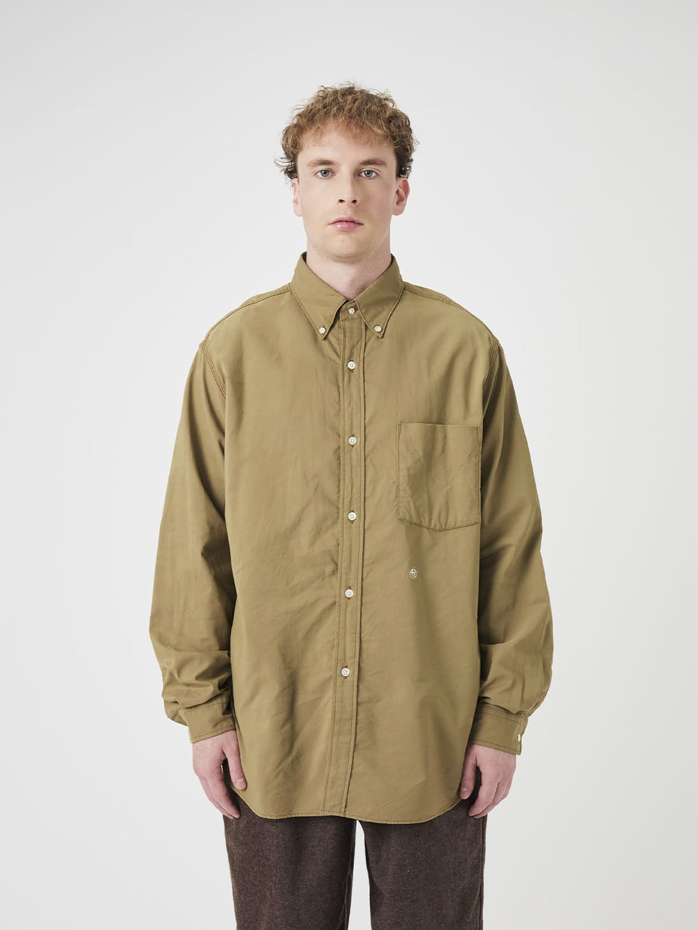 Nanamica - Button Down Wind Shirt - Beige