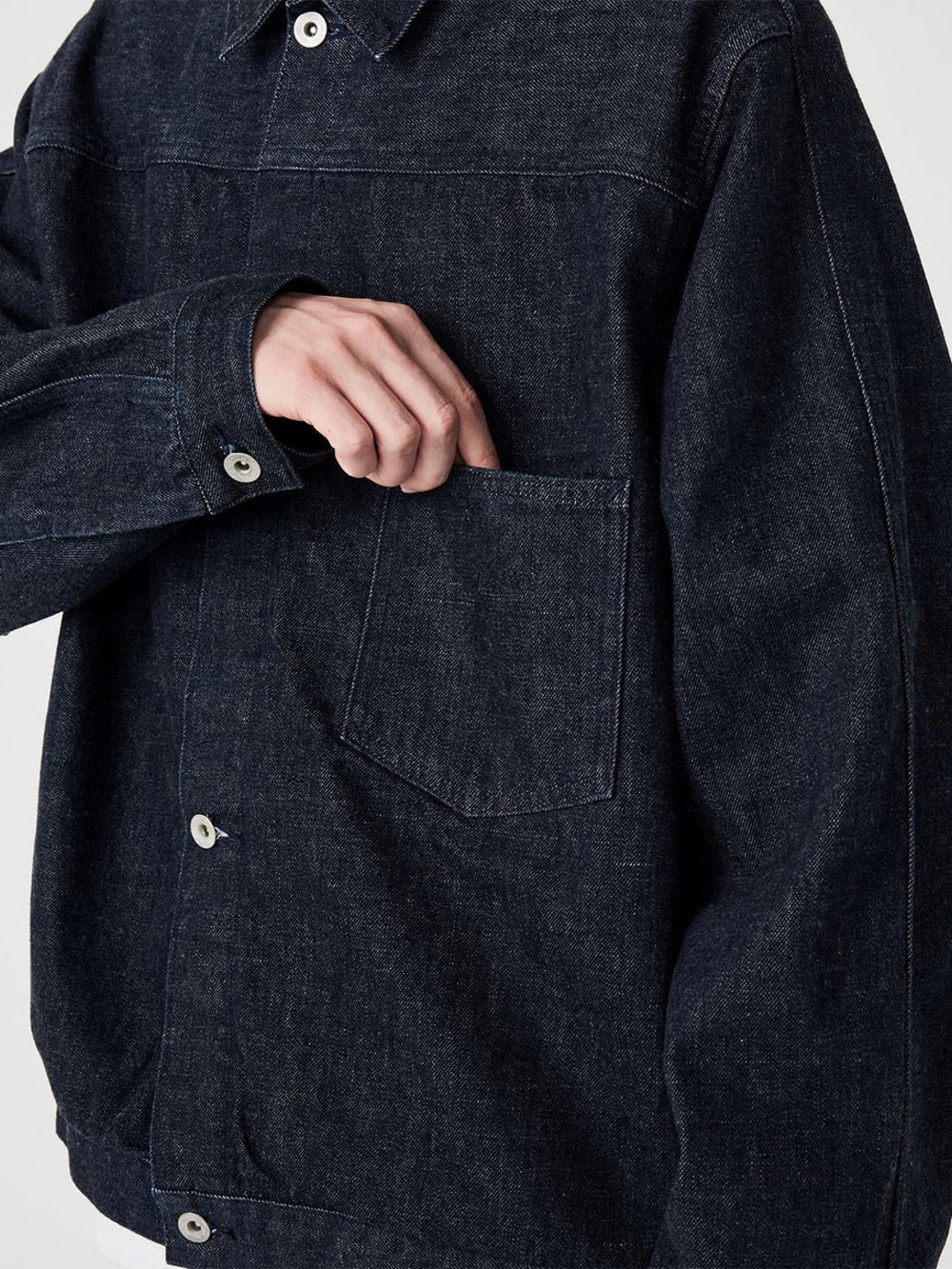 Short Denim Jacket - Indigo