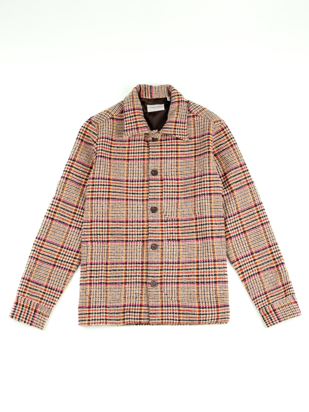 Tintoria Mattei 954 - Plaid Chore Jacket in Beige
