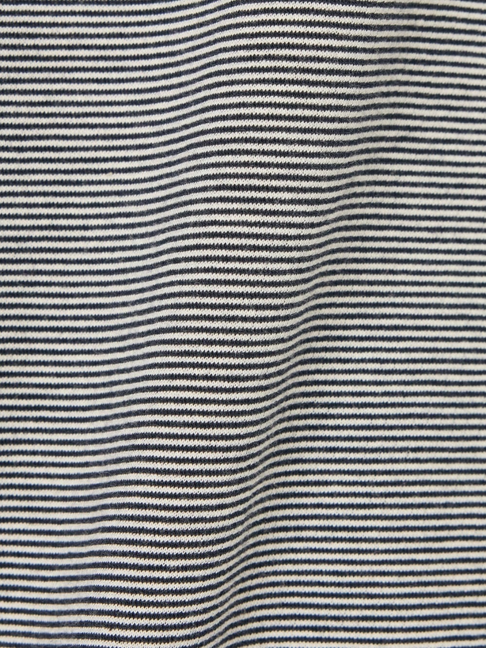 Micro Stripe Pocket Tee - Navy X White