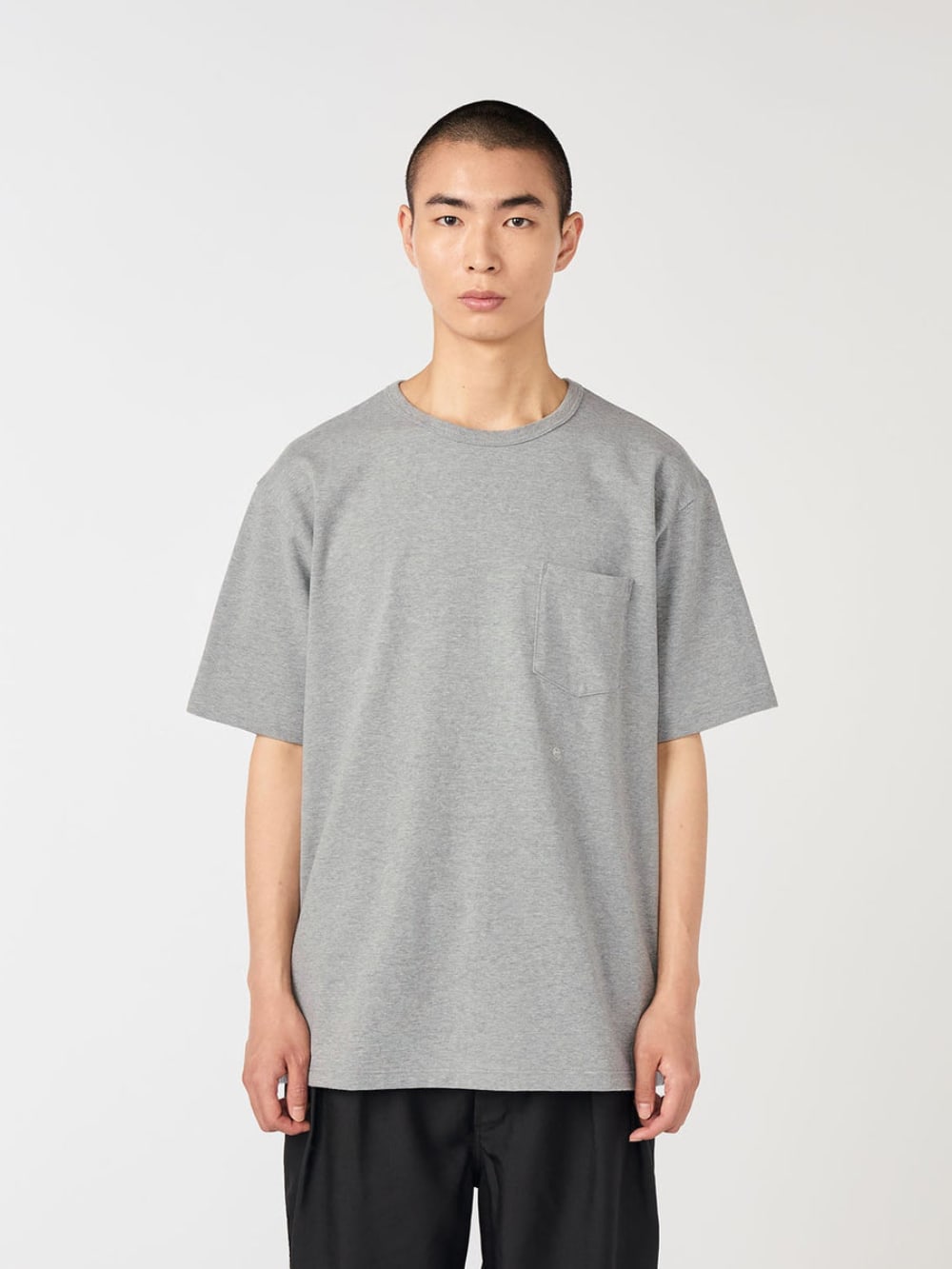 Coolmax Jersey Pocket Tee - Heather Grey