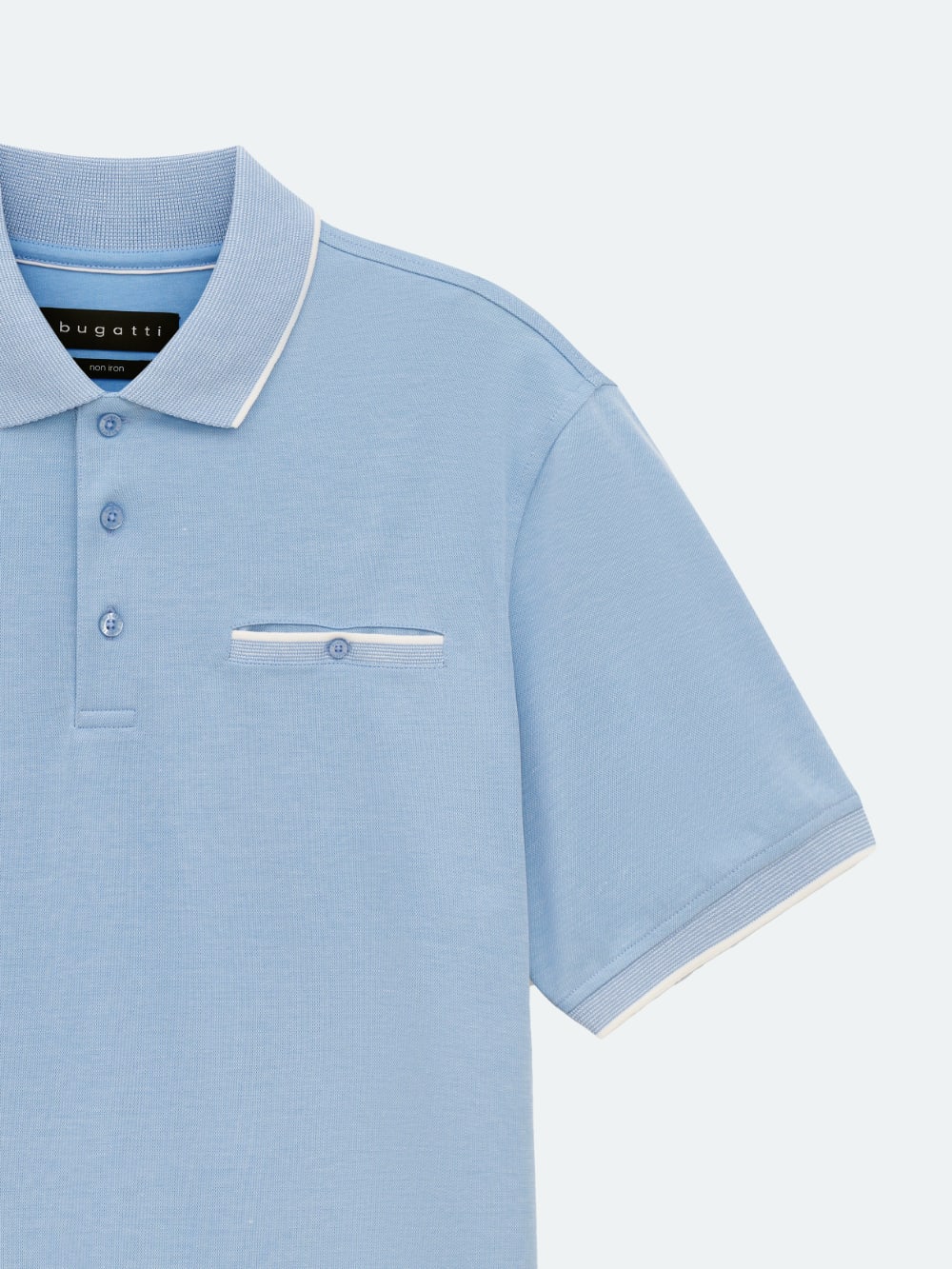 Modern Polo in Light Blue
