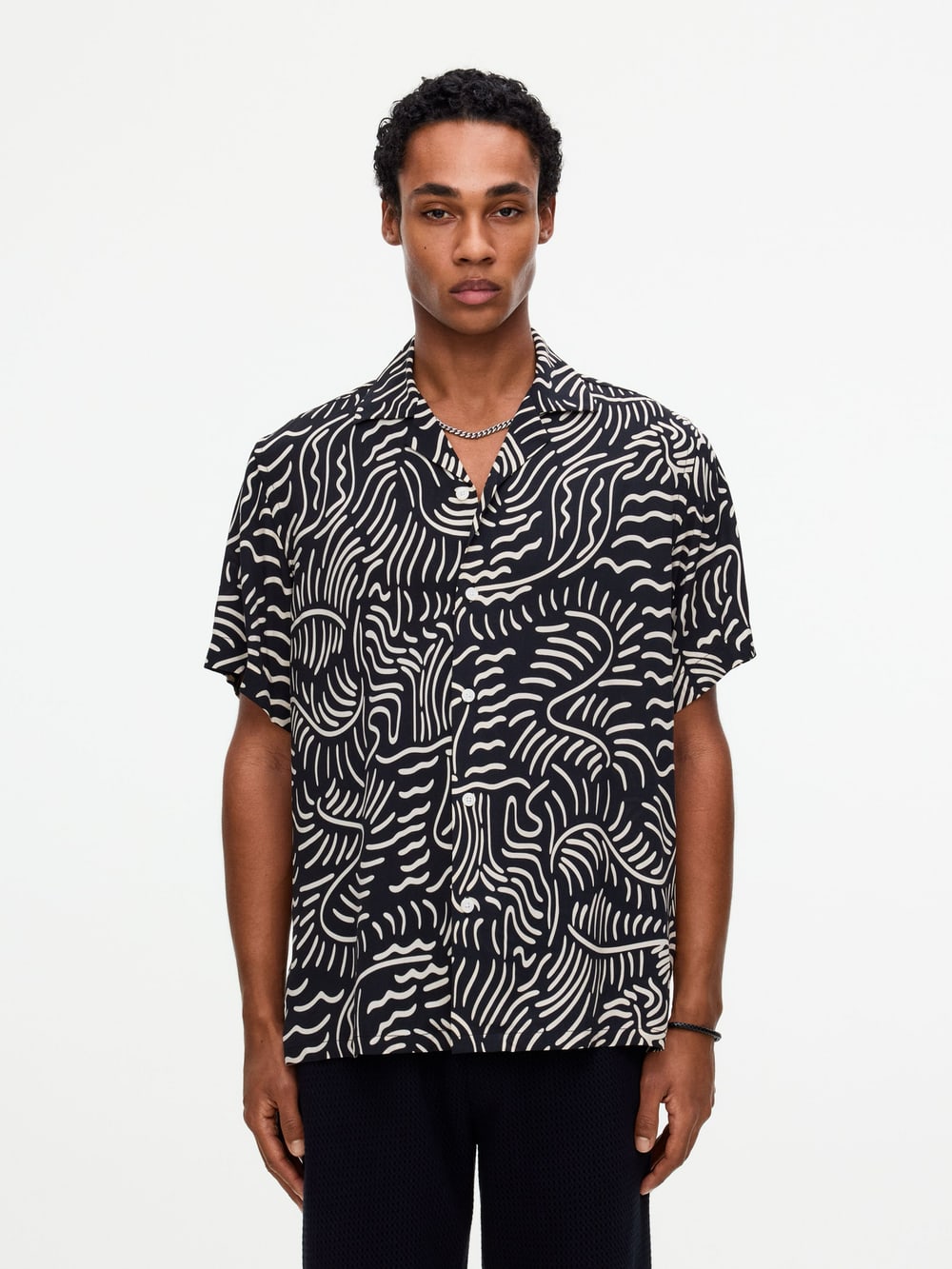 OAS - Lorenzo Viscose Shirt in Tar