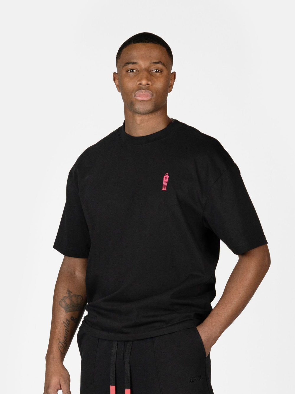 BALR.: The Wall Box Fit T Shirt - Jet Black | Gotengo Menswear