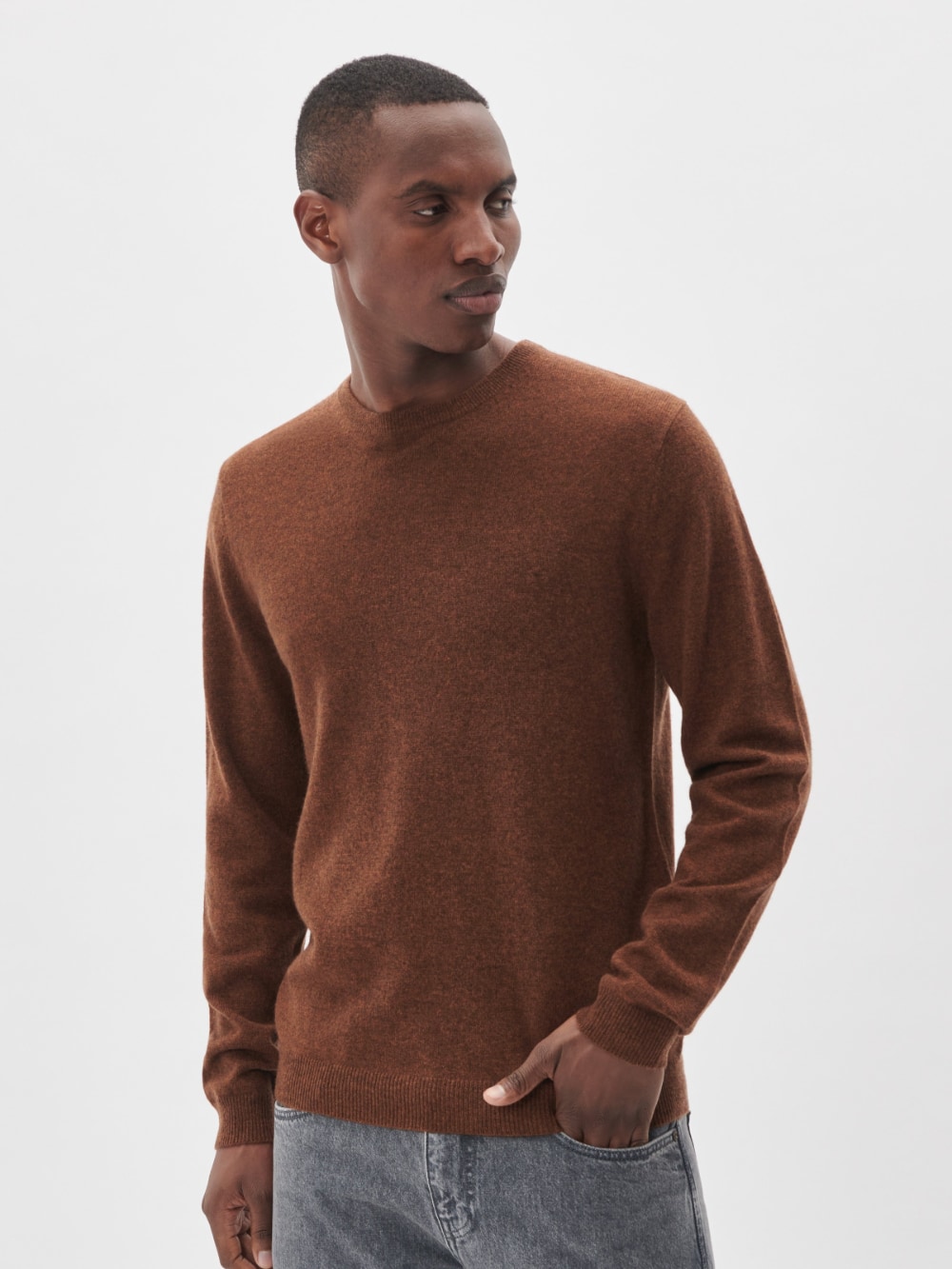Matinique - Mordy Cashmere Knit - Cambridge Brown