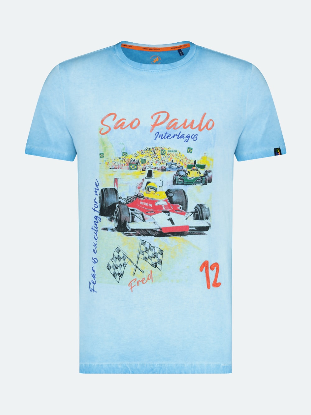 8JS | Grand Prix Long Sleeve T-Shirt - Dusty Olive