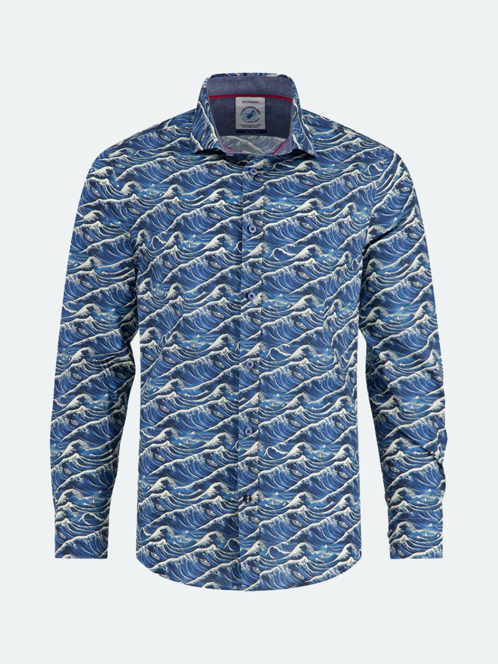 A Fish Named Fred - Great Wave Shirt in Jeans Blue